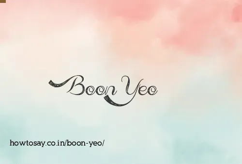Boon Yeo