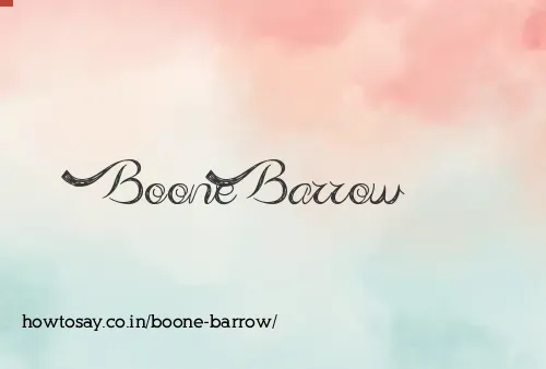 Boone Barrow