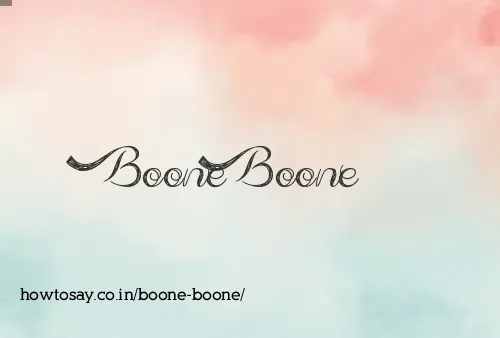 Boone Boone