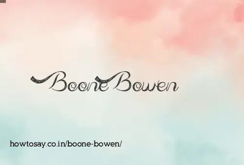 Boone Bowen