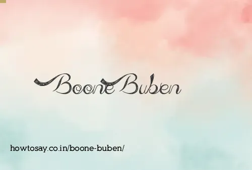 Boone Buben