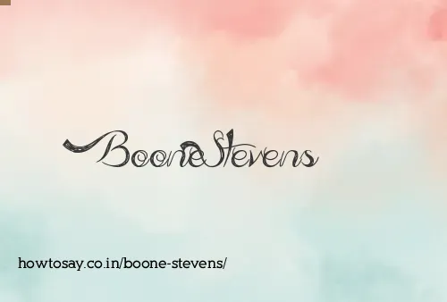 Boone Stevens