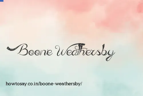 Boone Weathersby