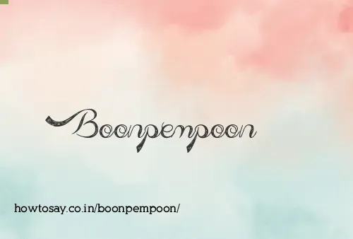 Boonpempoon