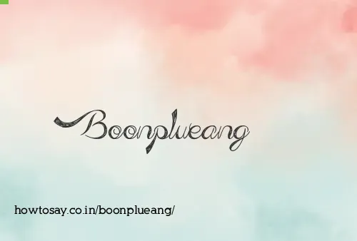 Boonplueang