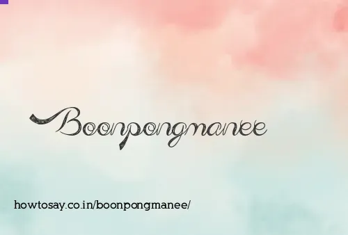 Boonpongmanee
