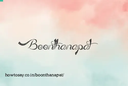 Boonthanapat