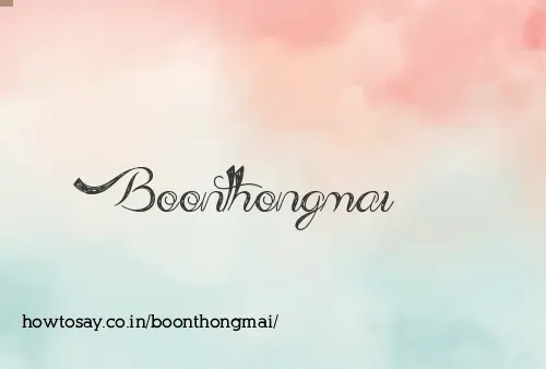 Boonthongmai