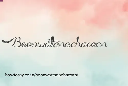 Boonwattanacharoen