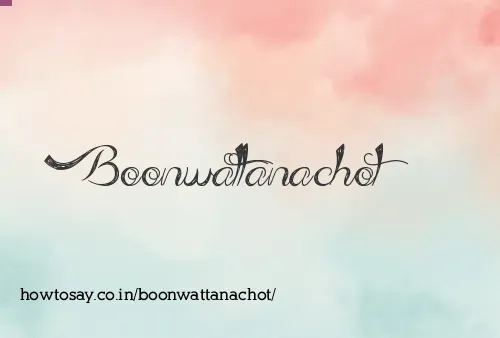 Boonwattanachot