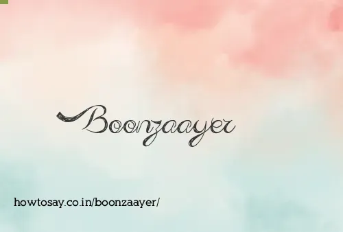 Boonzaayer