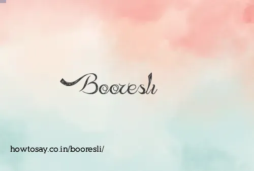 Booresli