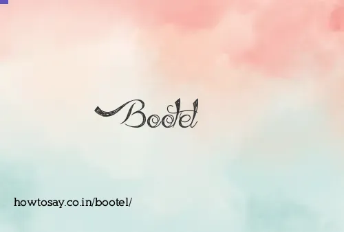 Bootel