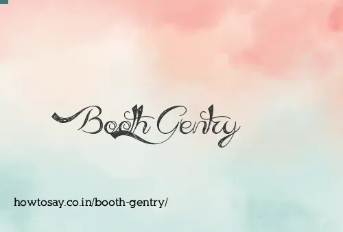 Booth Gentry
