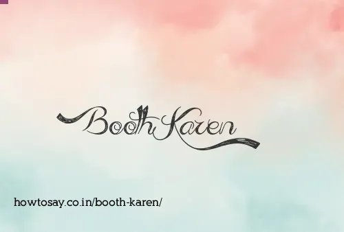 Booth Karen