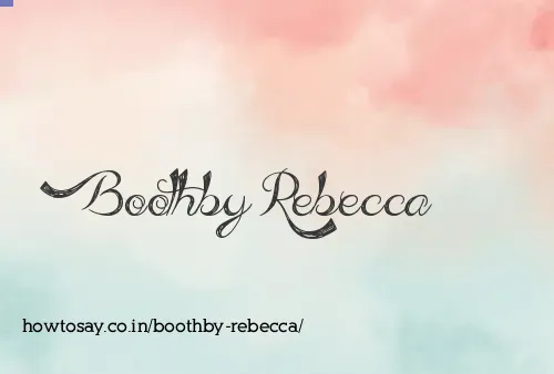 Boothby Rebecca