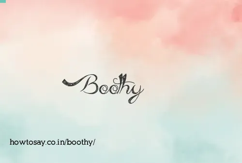 Boothy