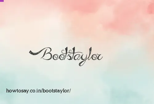 Bootstaylor