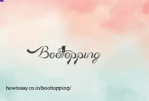 Boottopping