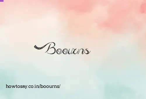 Boourns