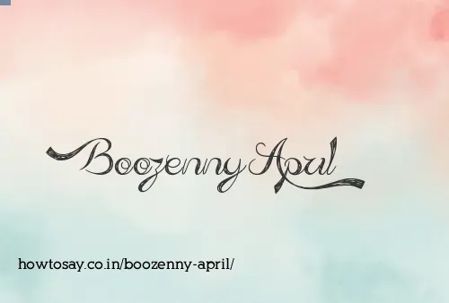 Boozenny April