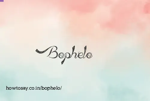 Bophelo