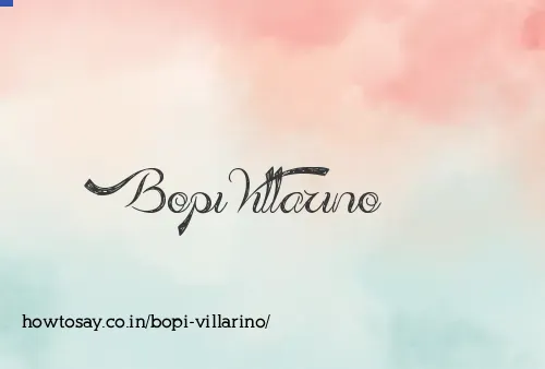 Bopi Villarino