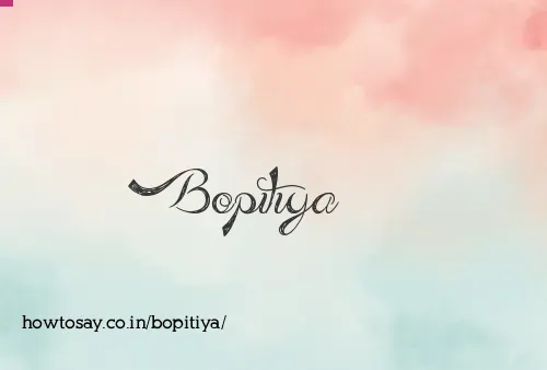 Bopitiya