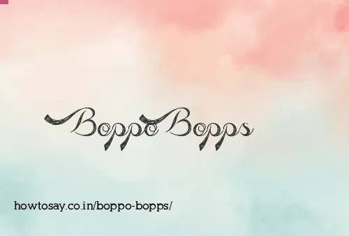 Boppo Bopps