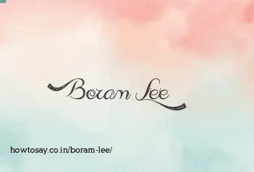 Boram Lee