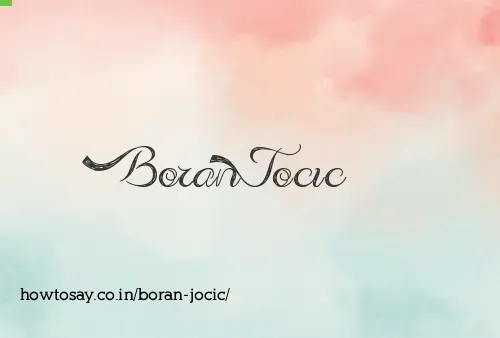 Boran Jocic