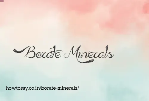 Borate Minerals