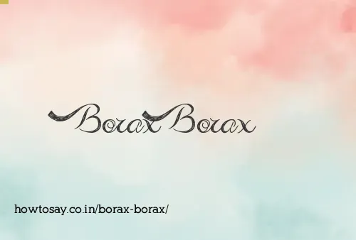 Borax Borax