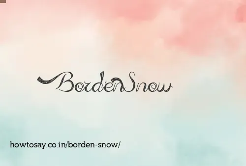 Borden Snow