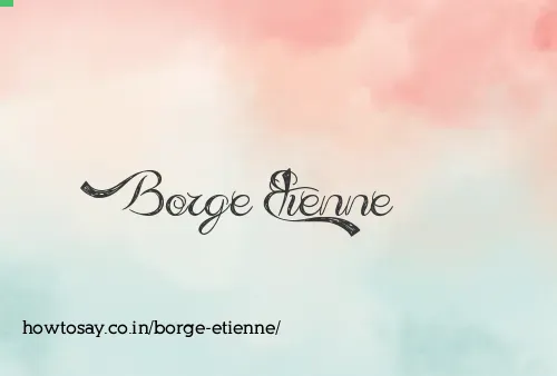 Borge Etienne