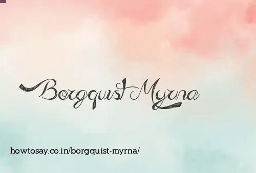 Borgquist Myrna