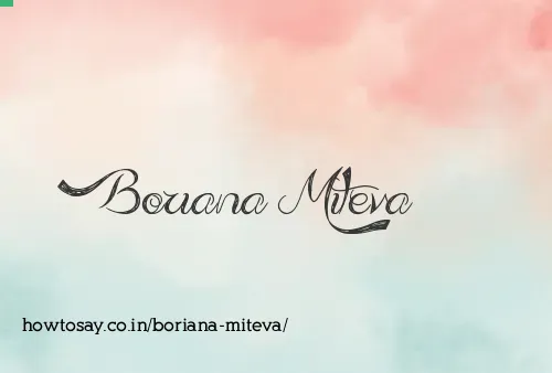 Boriana Miteva
