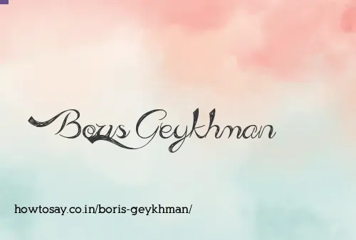 Boris Geykhman