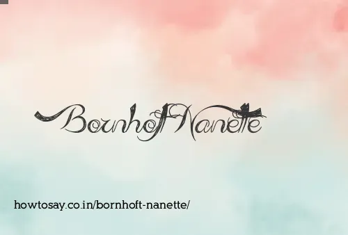 Bornhoft Nanette