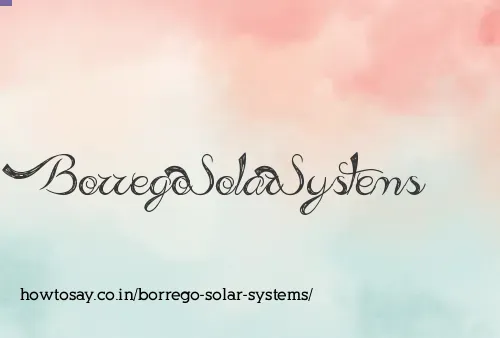 Borrego Solar Systems