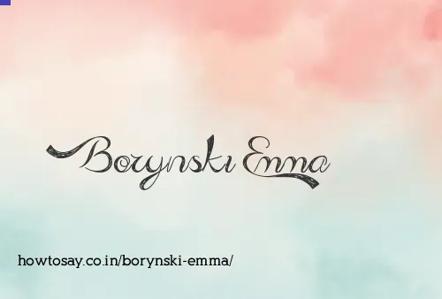 Borynski Emma