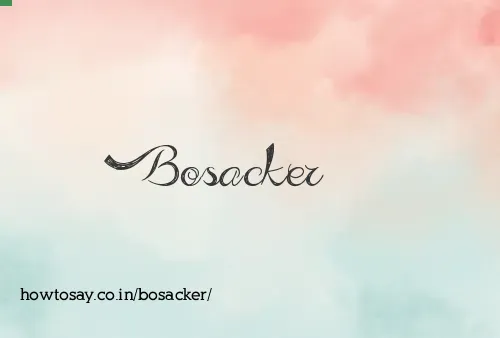 Bosacker