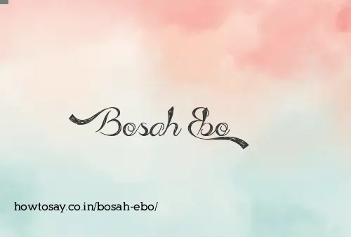 Bosah Ebo