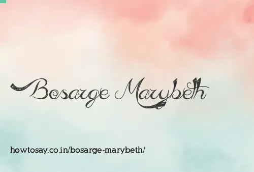 Bosarge Marybeth