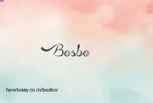 Bosbo