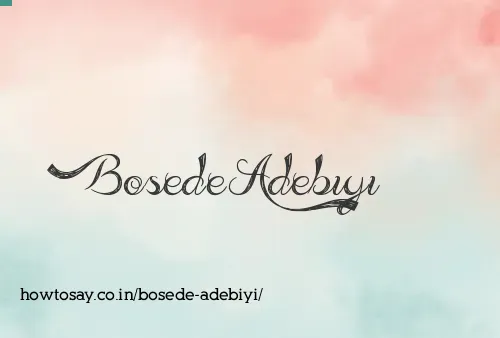 Bosede Adebiyi