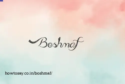 Boshmaf