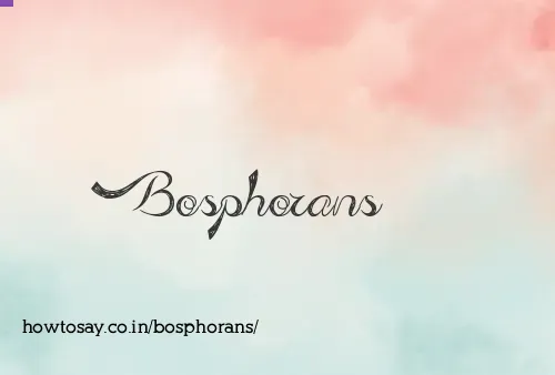 Bosphorans