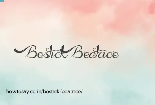 Bostick Beatrice