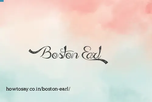 Boston Earl